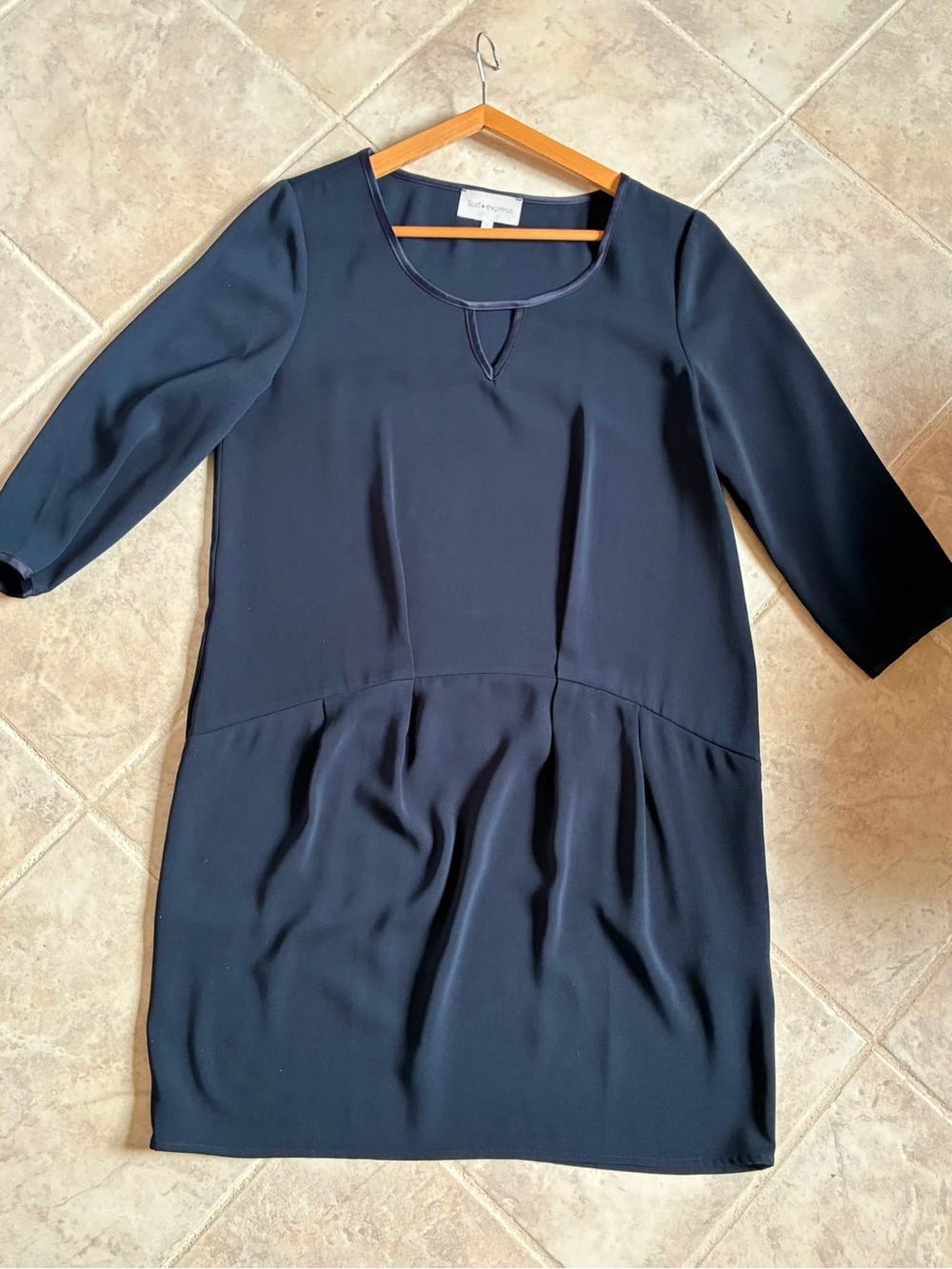 Sud Express Dress Navy Blue M Medium France New NWT